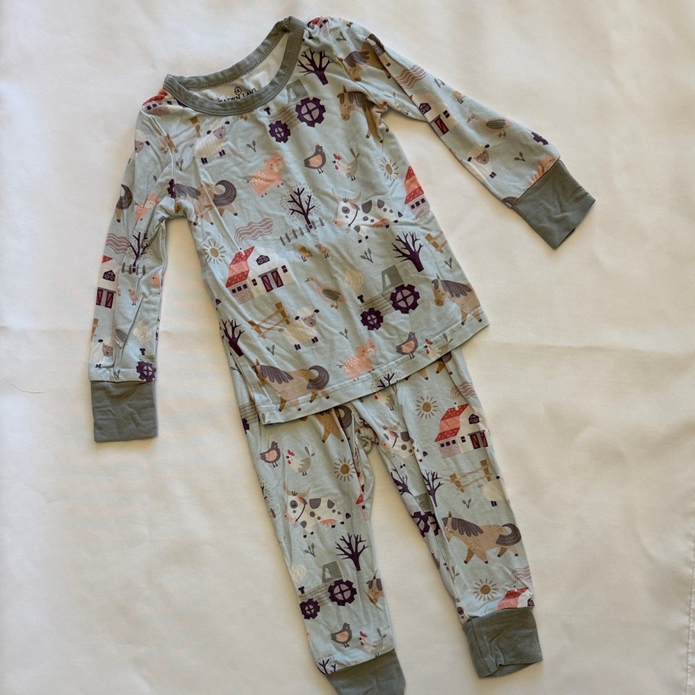 Caden Lane Two Piece Farm Pajama Set